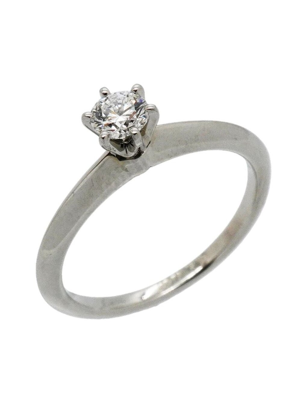 Tiffany & Co Ring Solitaire Platinum Diamond